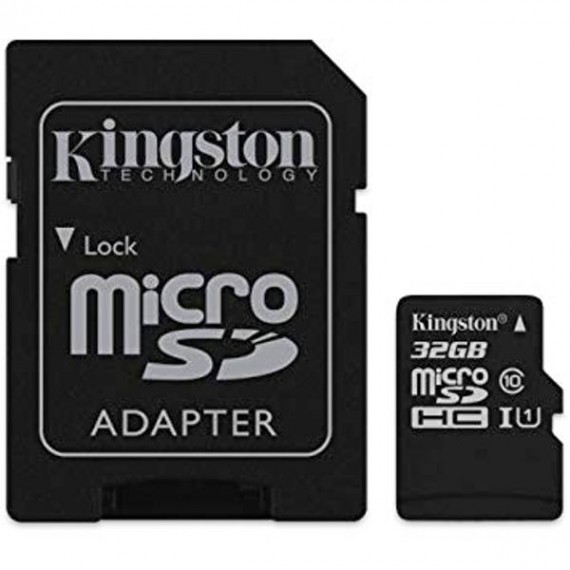 SD-MICRO KINGSTONE 32GB C/ADAPTER CLASS 10