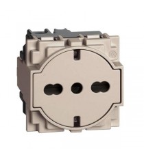 L.NOW - PRESA FLAT 16A STD GER-ITA SABBIA