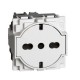 L.NOW - PRESA FLAT 16 A STD GER-ITA BIANCA