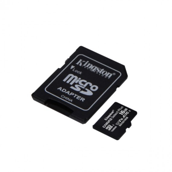SD-MICRO KINGSTON 16GB CLASS 10 + ADATT. CANVAS